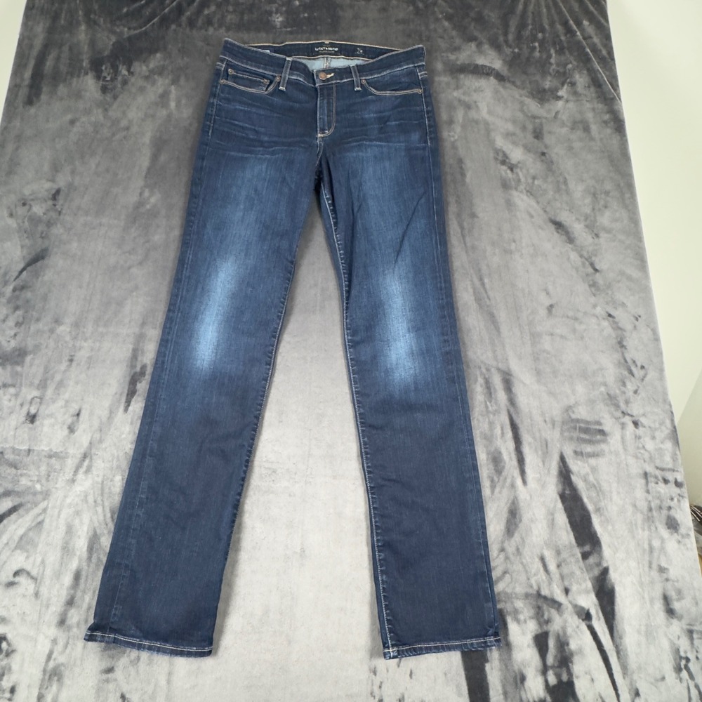 Lucky Brand Sweet Straight Jeans Womens 12/31 Blue Dark Wash Denim Stretch